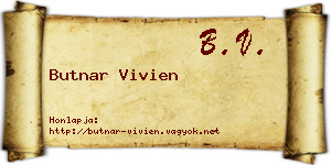 Butnar Vivien névjegykártya